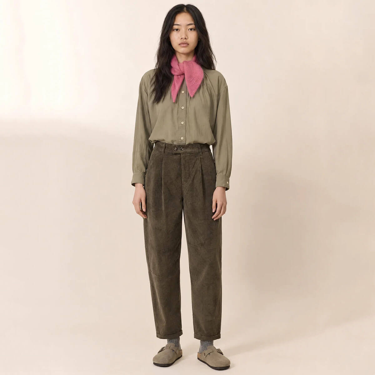 Prom Trousers in Bronze by Leon & Harper
