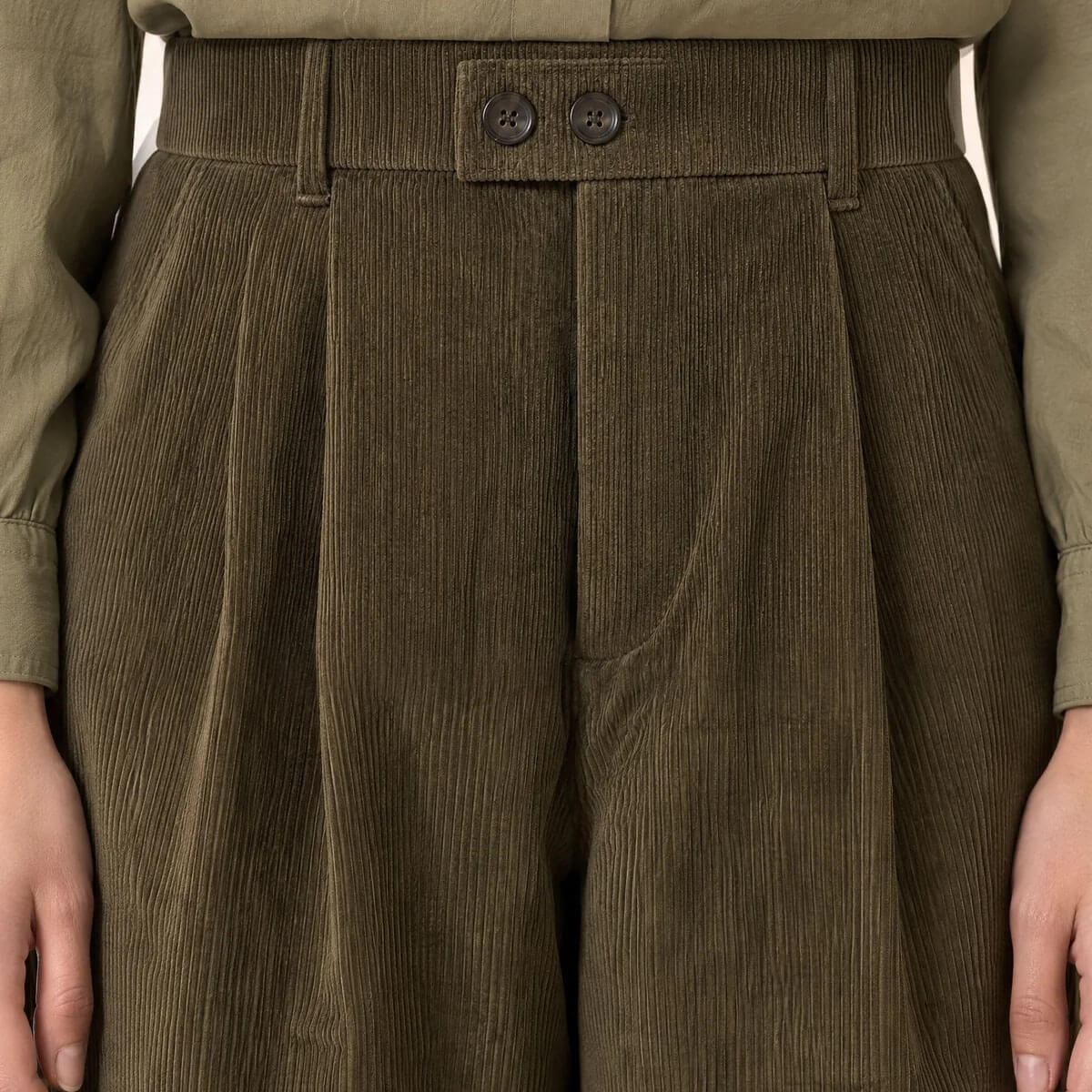 Prom Trousers in Bronze by Leon & Harper
