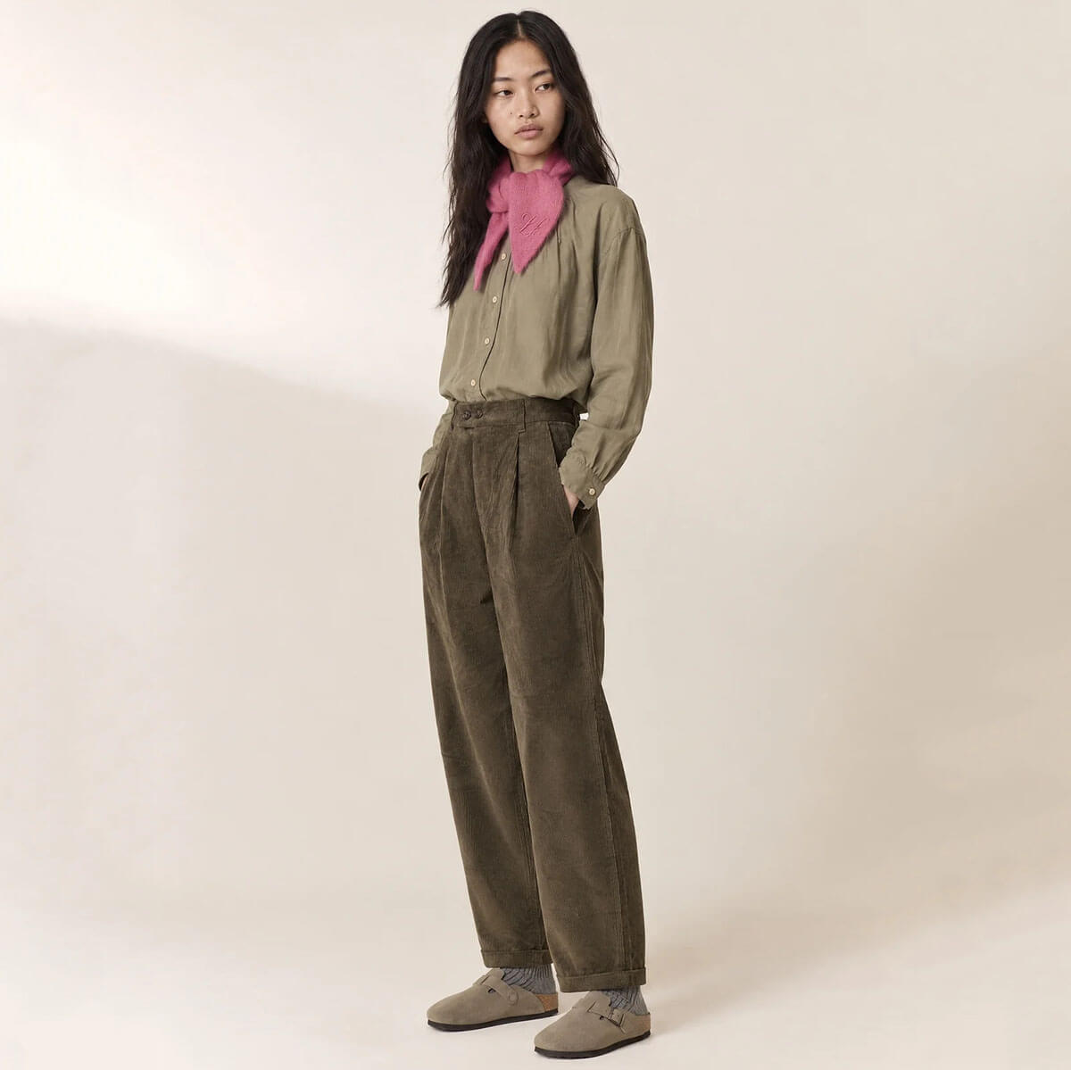 Prom Trousers in Bronze by Leon & Harper