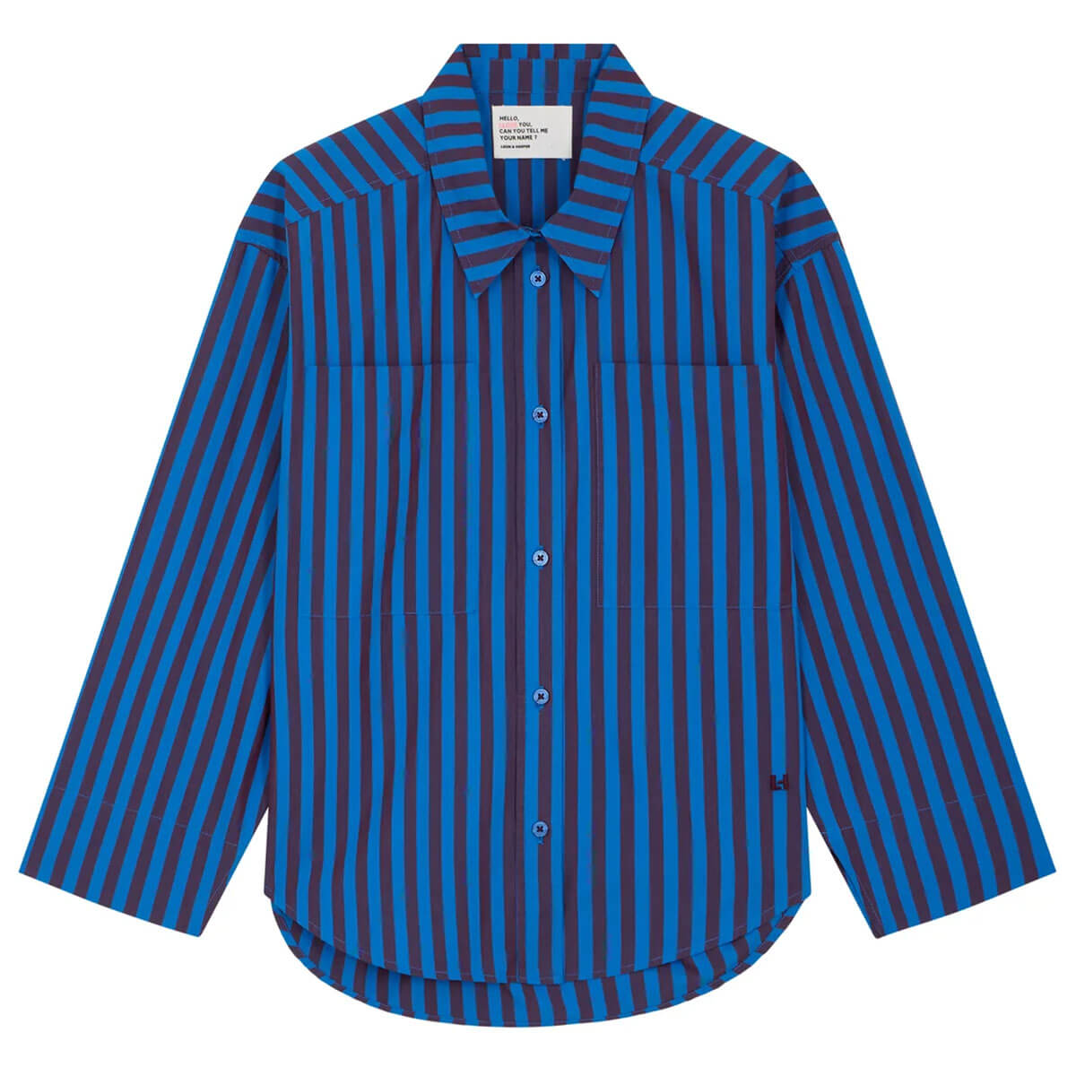 Conan Shirt in Blue Stripe by Leon & Harper