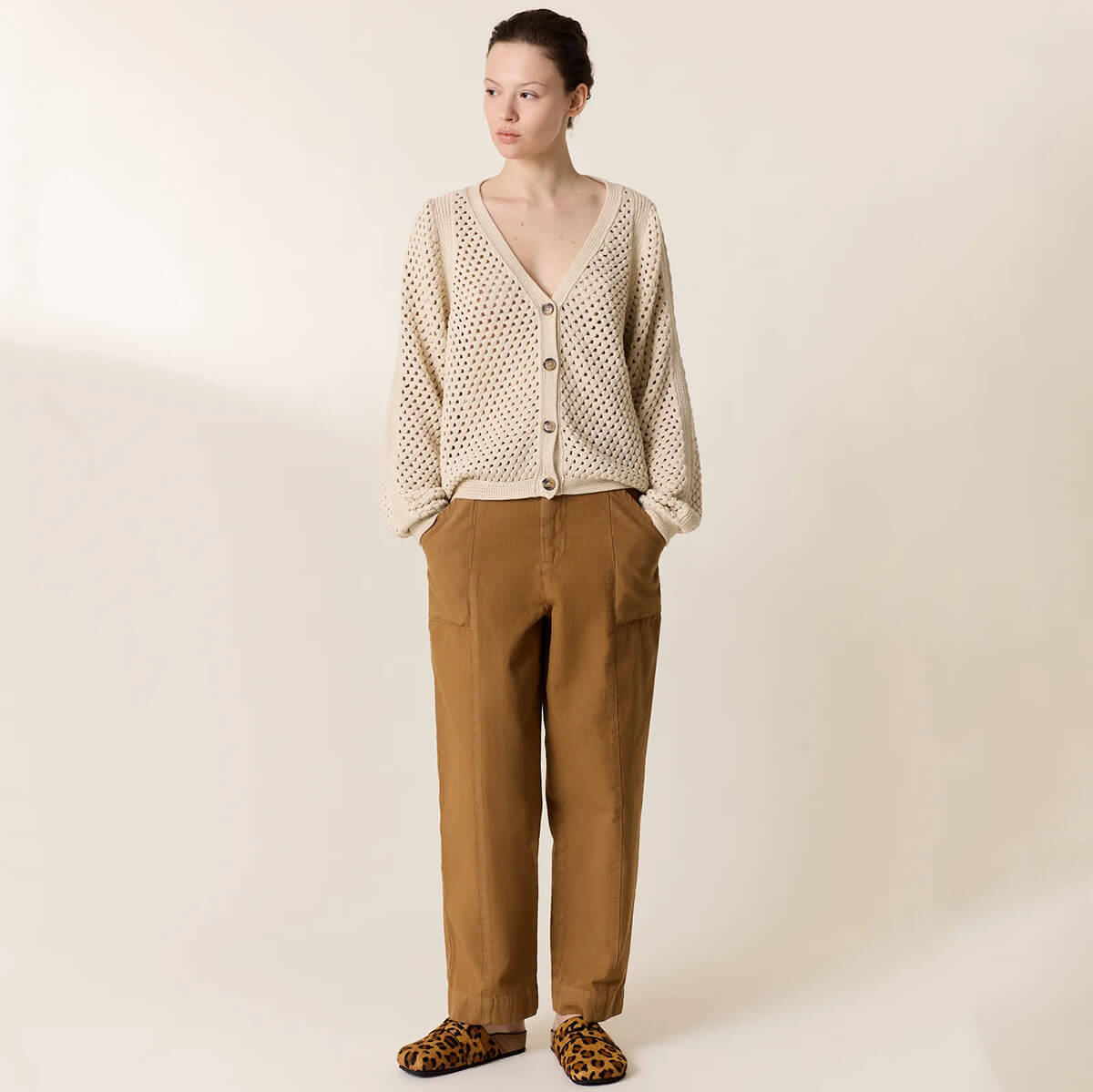 Piala Trousers in Mustard by Leon & Harper