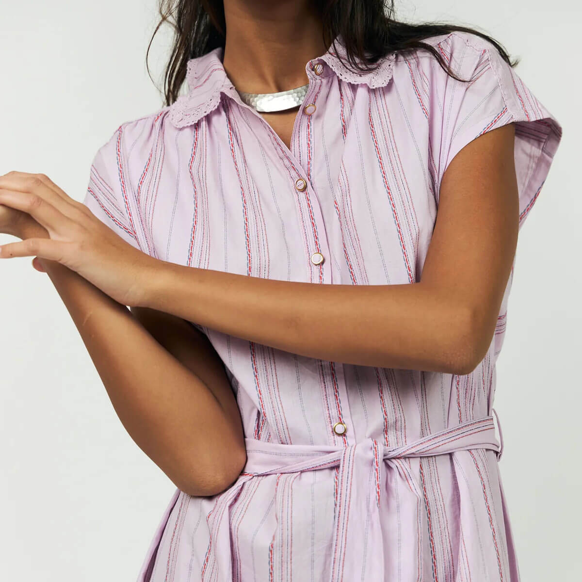 Bey Midi Dress in Lilac by Lollys Laundry