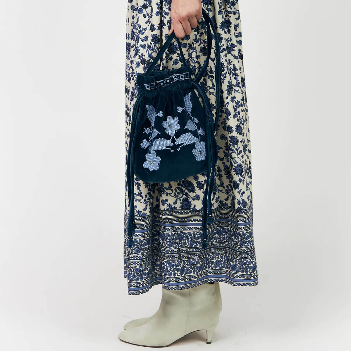 Myra Maxi Skirt in Blue by Lollys Laundry