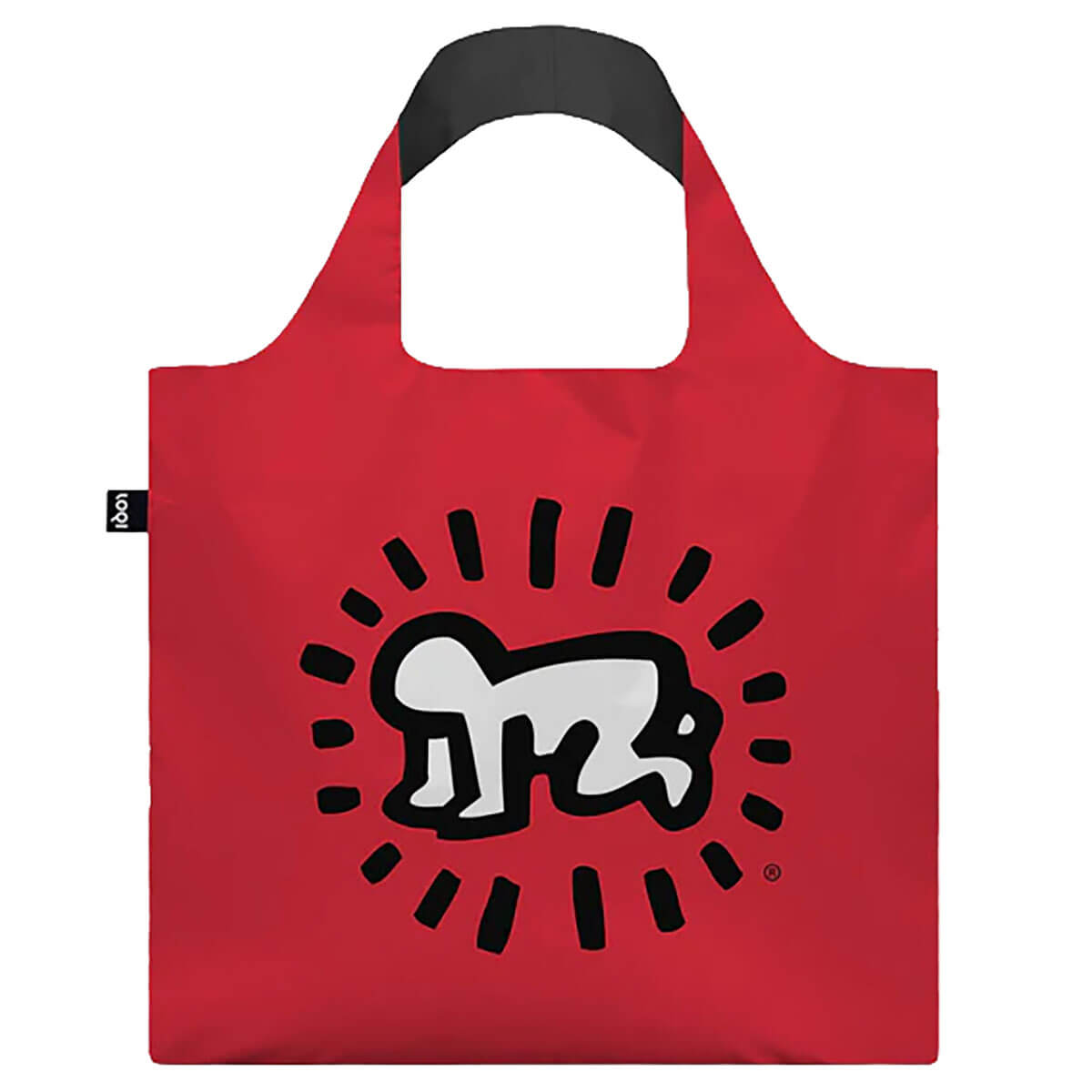 Keith Haring Radiant Baby Recycled Shopping Bag by Loqi