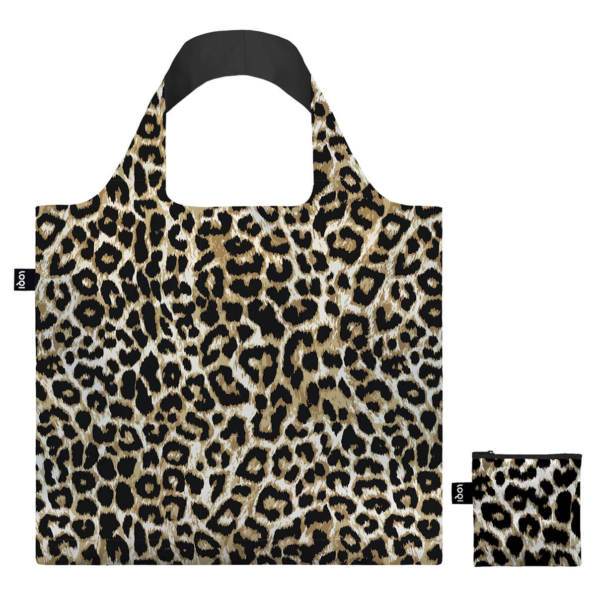 Leopard Dusk Recycled Shopping Bag by Loqi