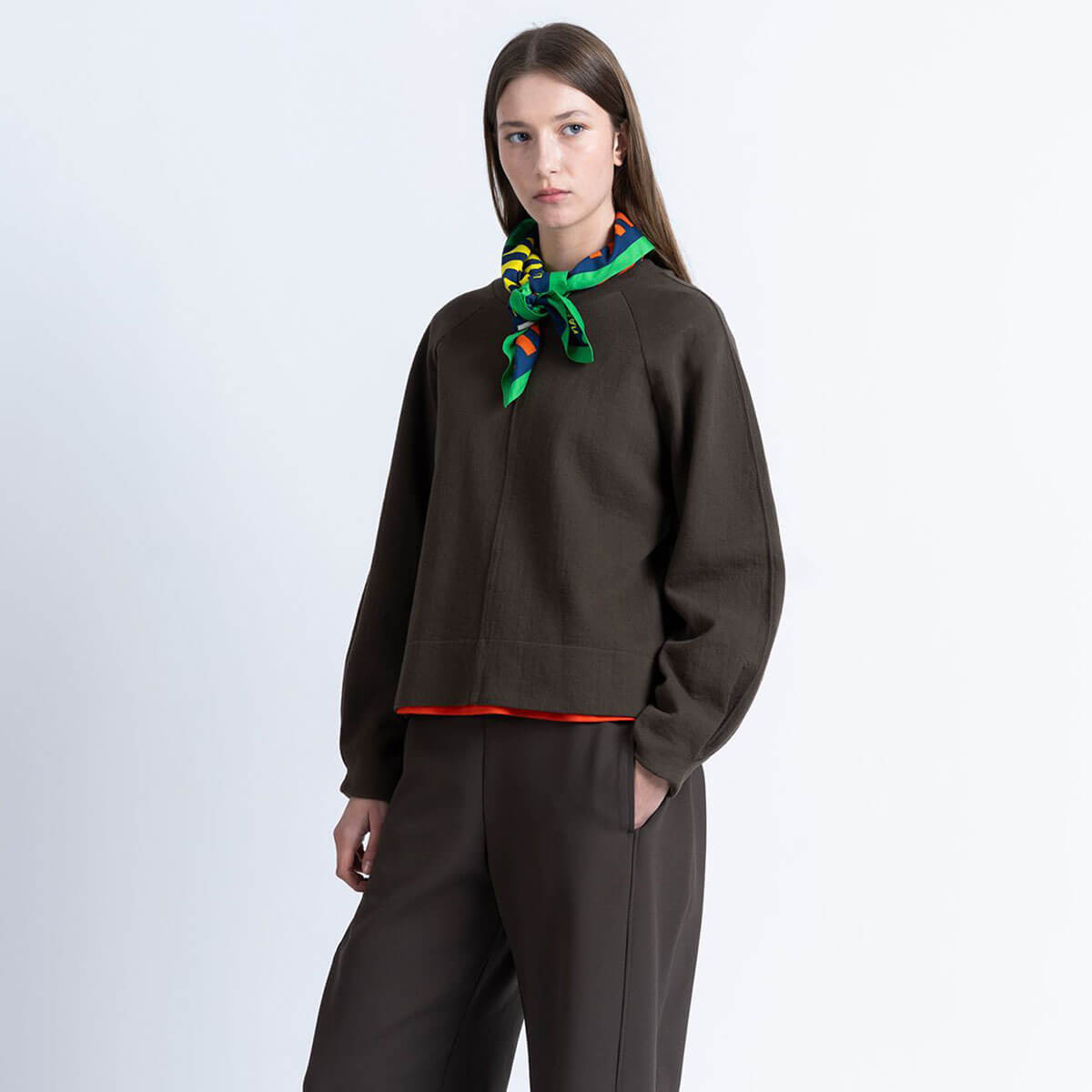 Celine Sweatshirt in Forest by Loreak Mendian