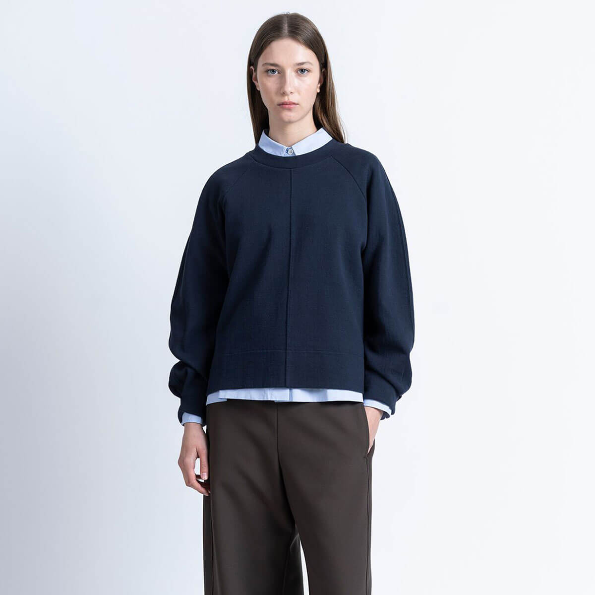 Celine Sweatshirt in Navy by Loreak Mendian