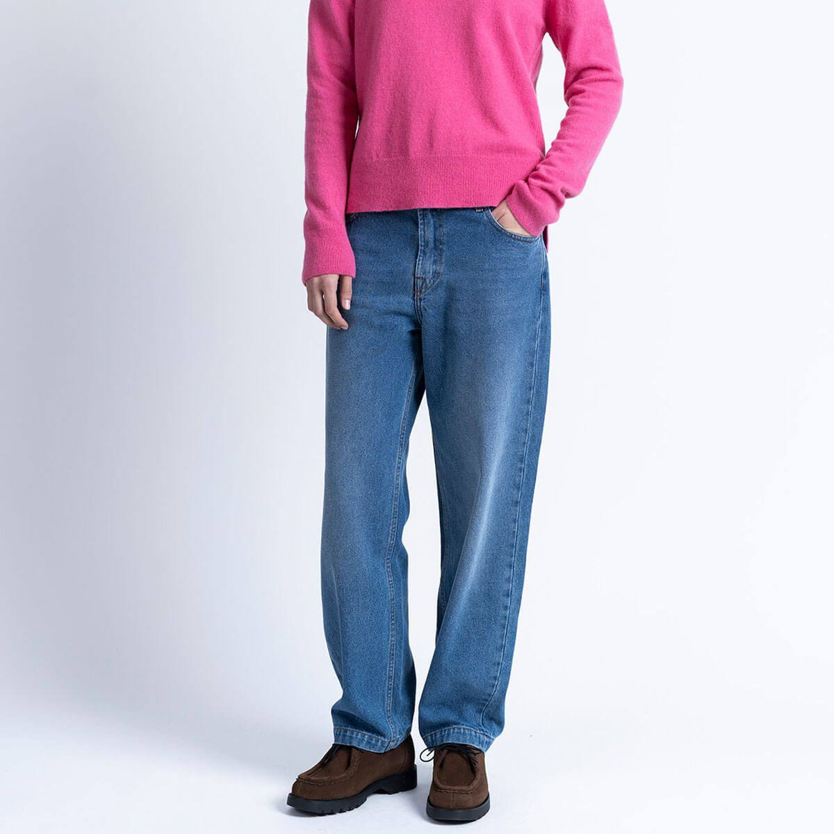 Navasota Jeans in Light Indigo by Loreak Mendian