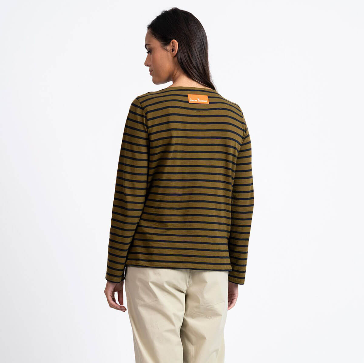 Bogak T-Shirt in Khaki / Navy by Loreak Mendian