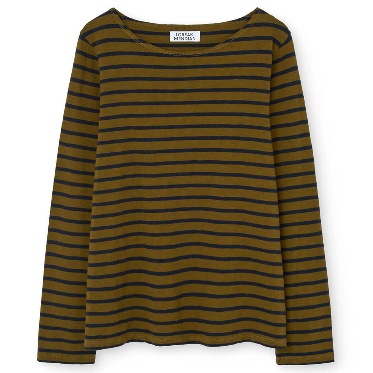 Bogak T-Shirt in Khaki / Navy by Loreak Mendian