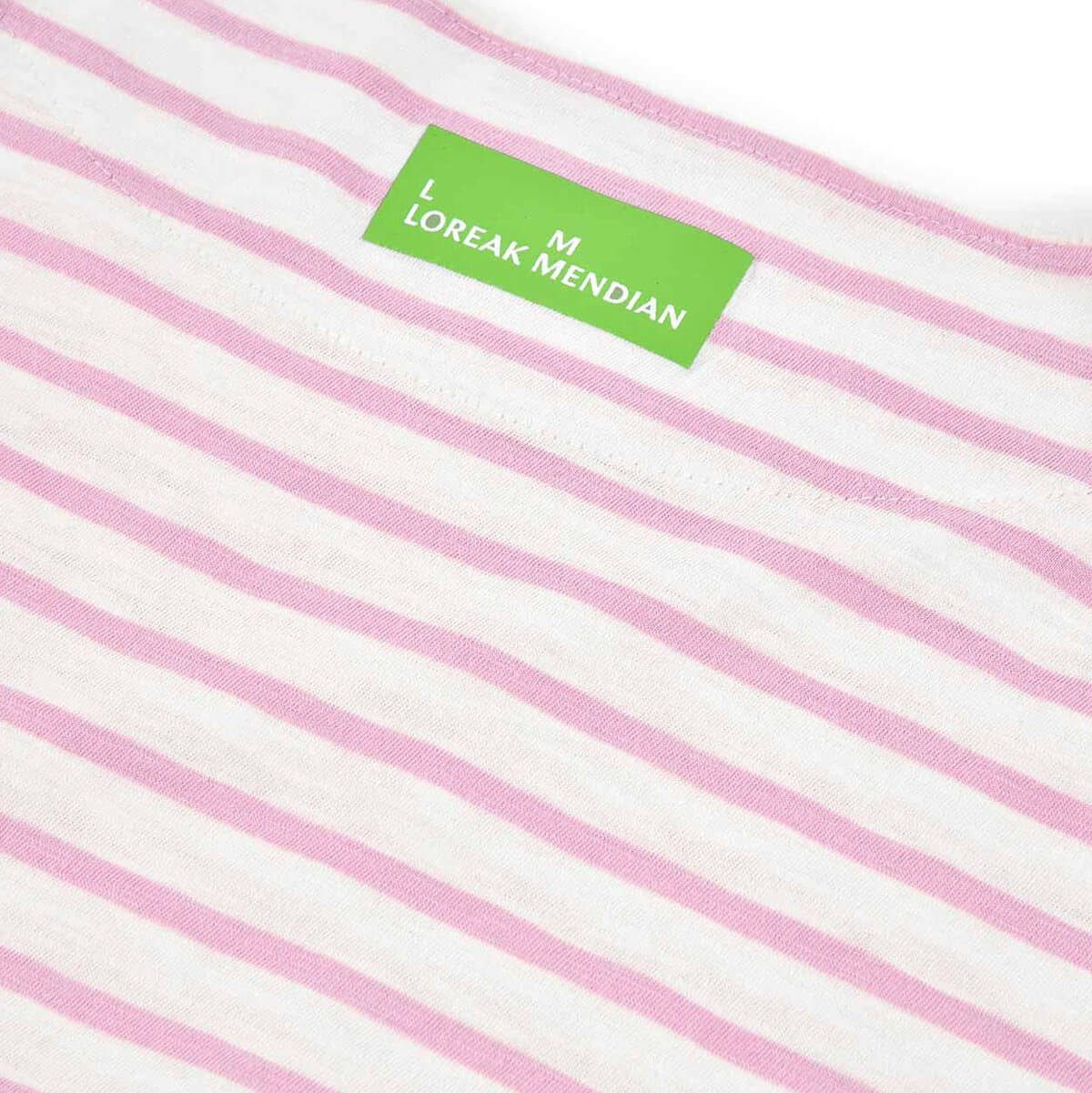 Bogak T-Shirt in Off White / Lila by Loreak Mendian