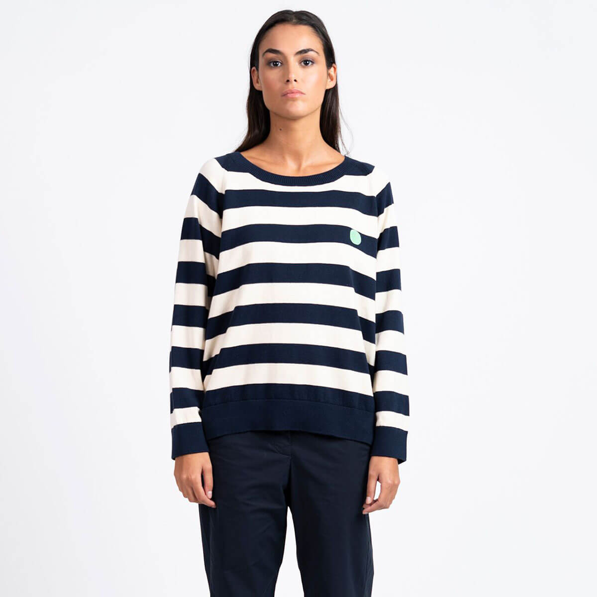 Daka Dot Jumper in Navy by Loreak Mendian