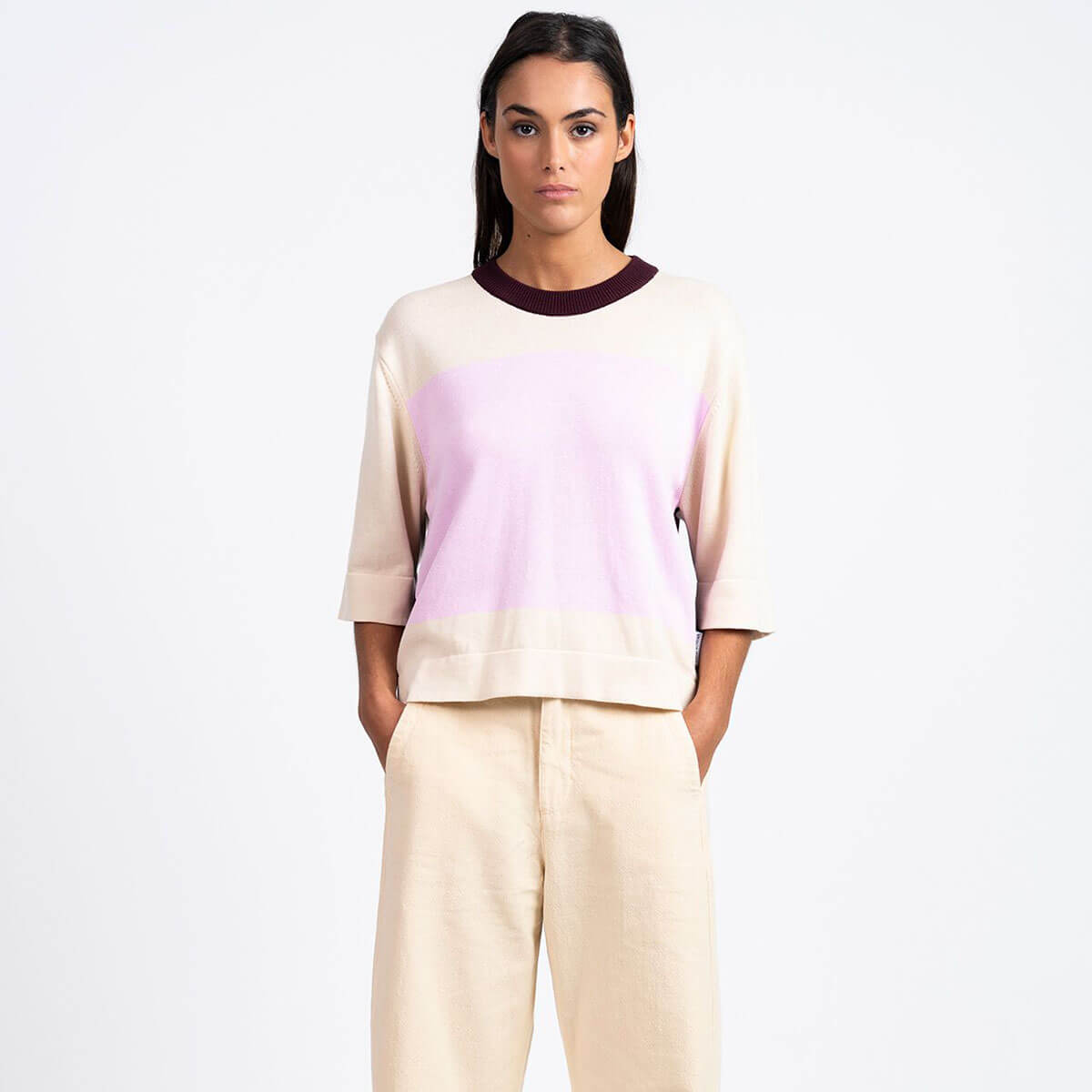 Ebbe Jumper in Lila by Loreak Mendian