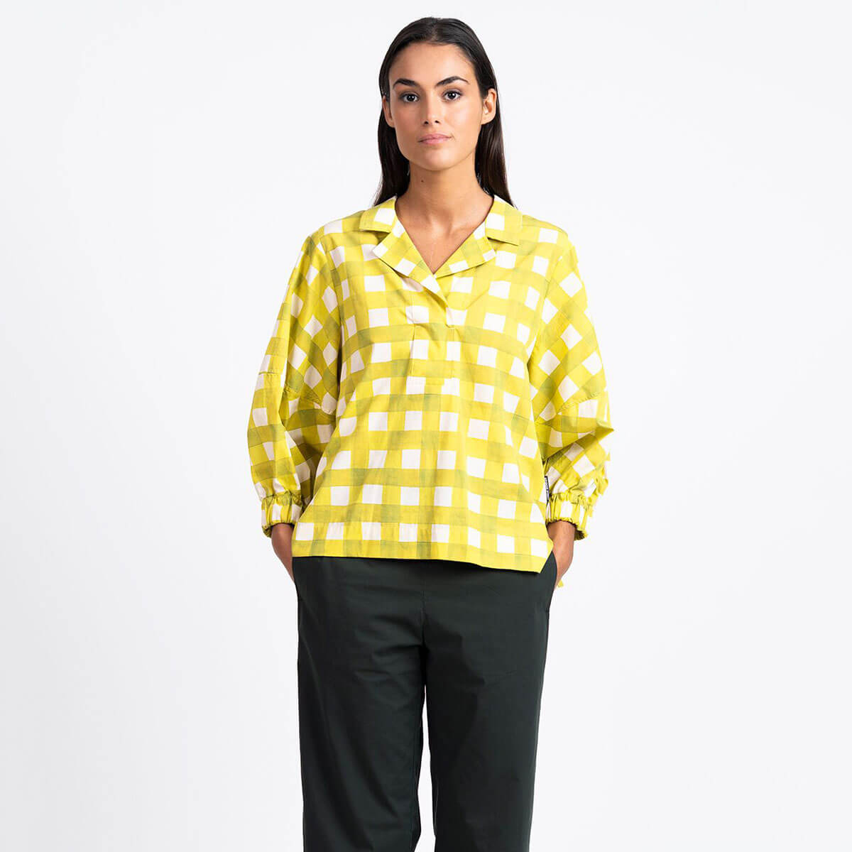 Elke Shirt in Lemonade by Loreak Mendian