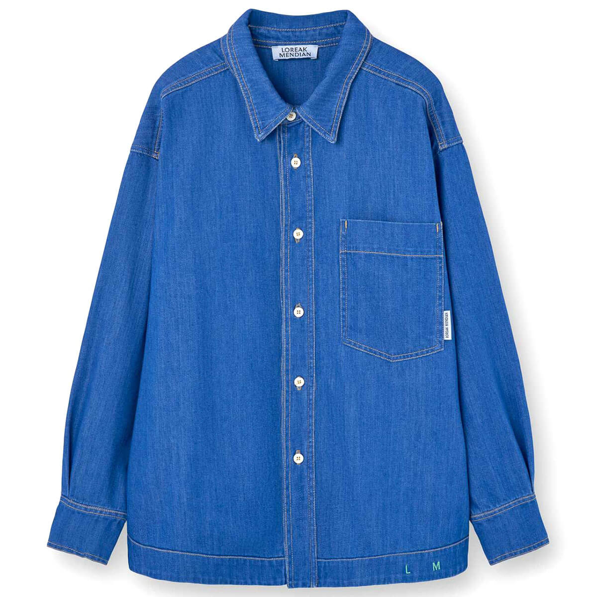 Inese Shirt in Light Indigo by Loreak Mendian