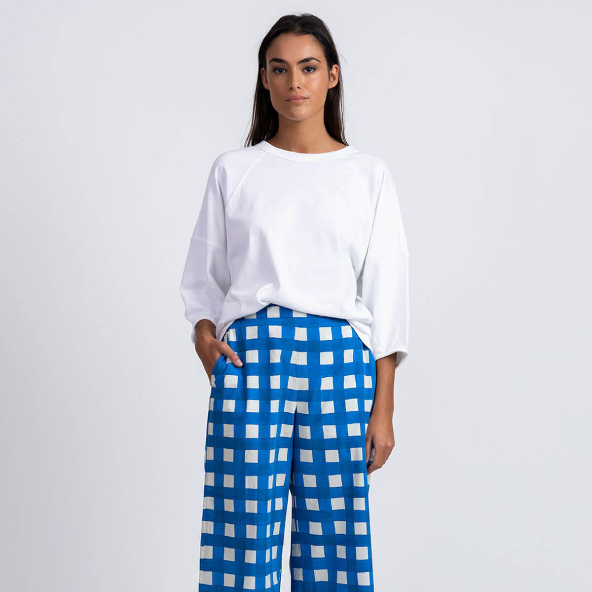 Juno T-Shirt in White by Loreak Mendian