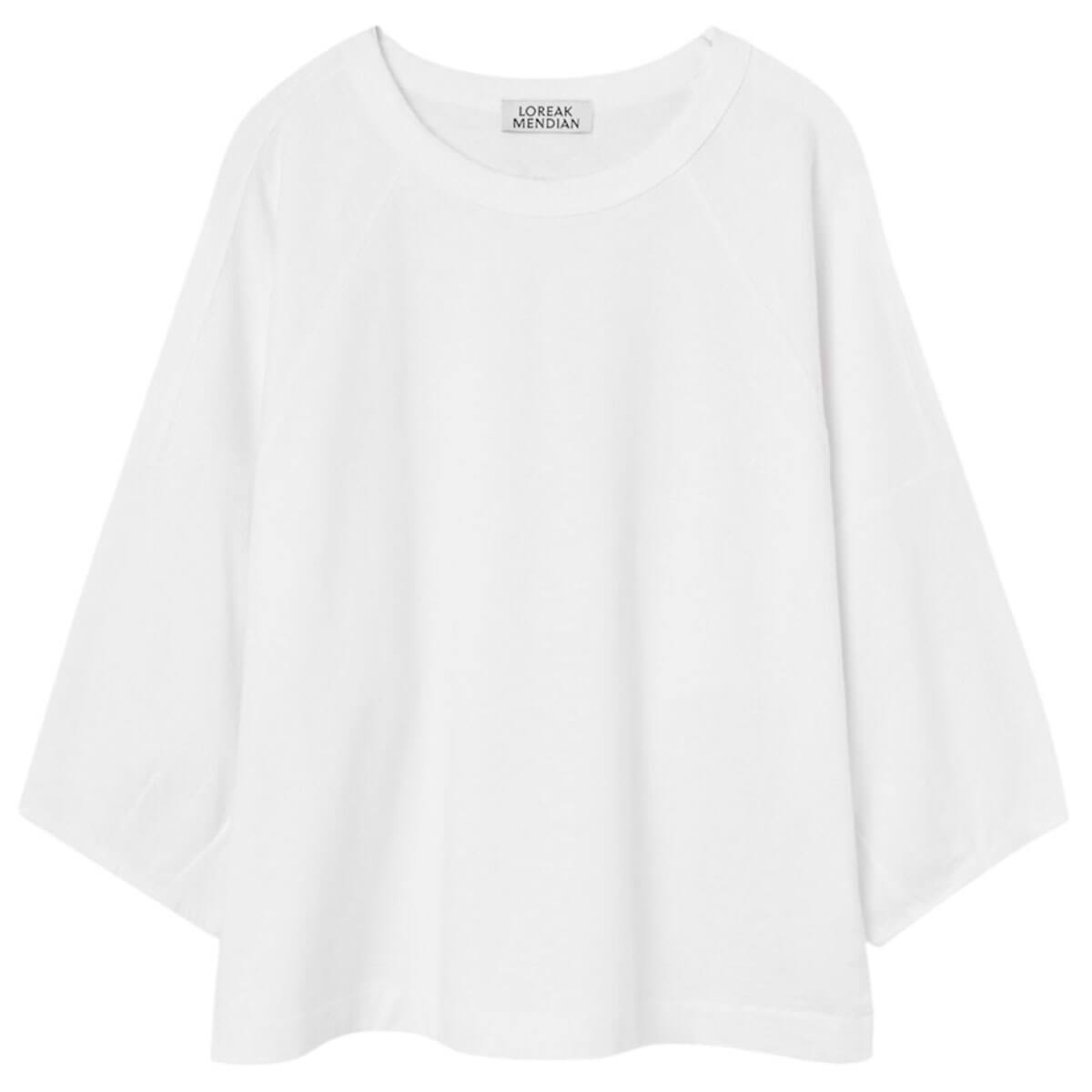 Juno T-Shirt in White by Loreak Mendian