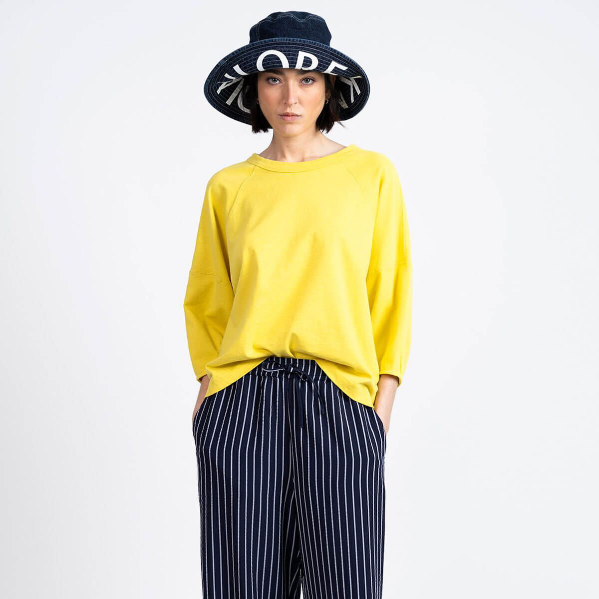 Juno T-Shirt in Yellow by Loreak Mendian