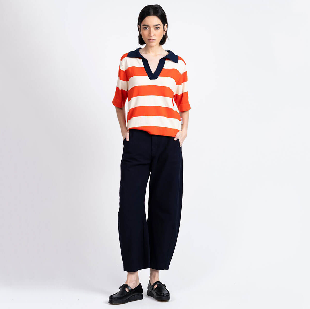 Tome Trousers in Navy by Loreak Mendian