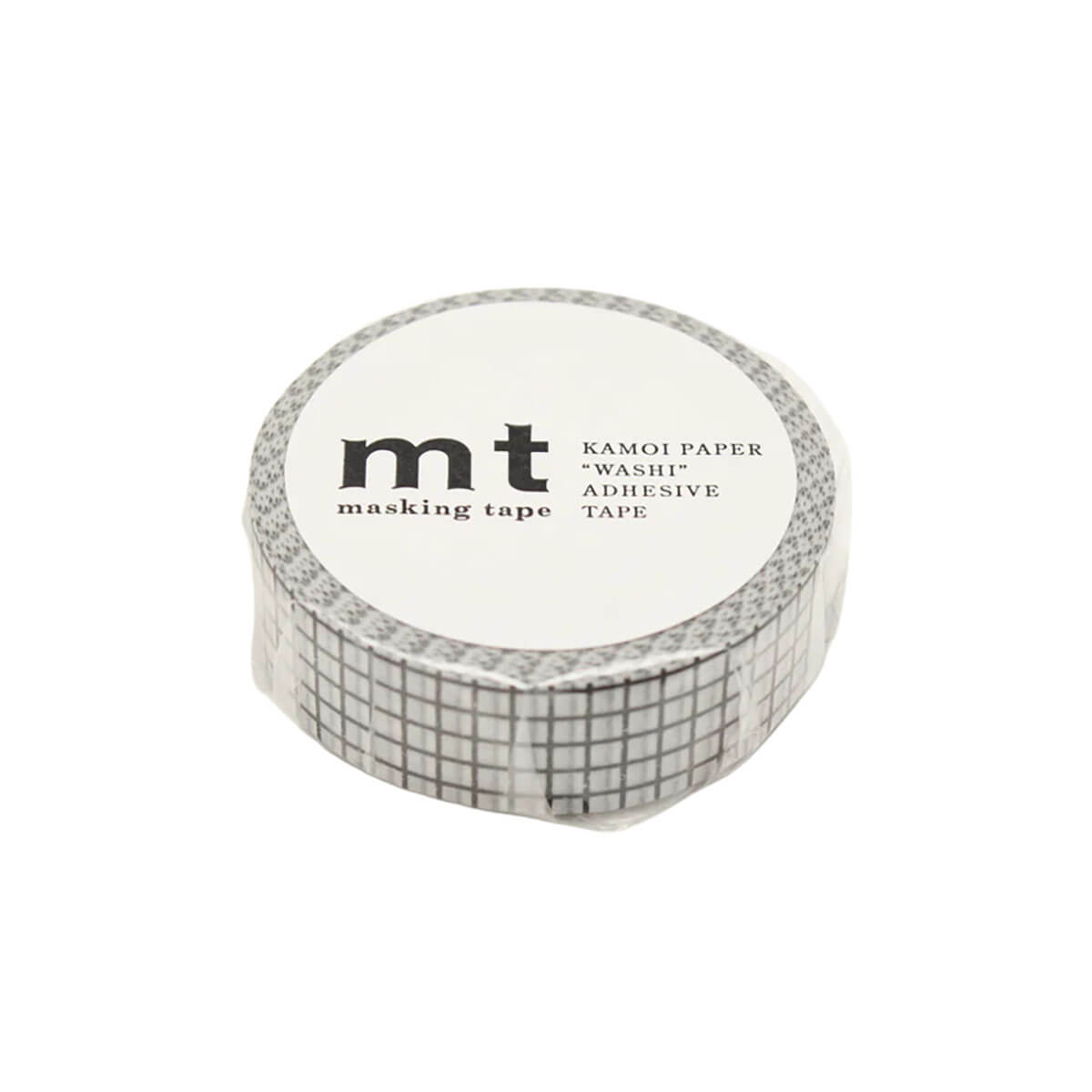 Hougan Black Grid 15mm Deco Series Washi Tape by MT Japan