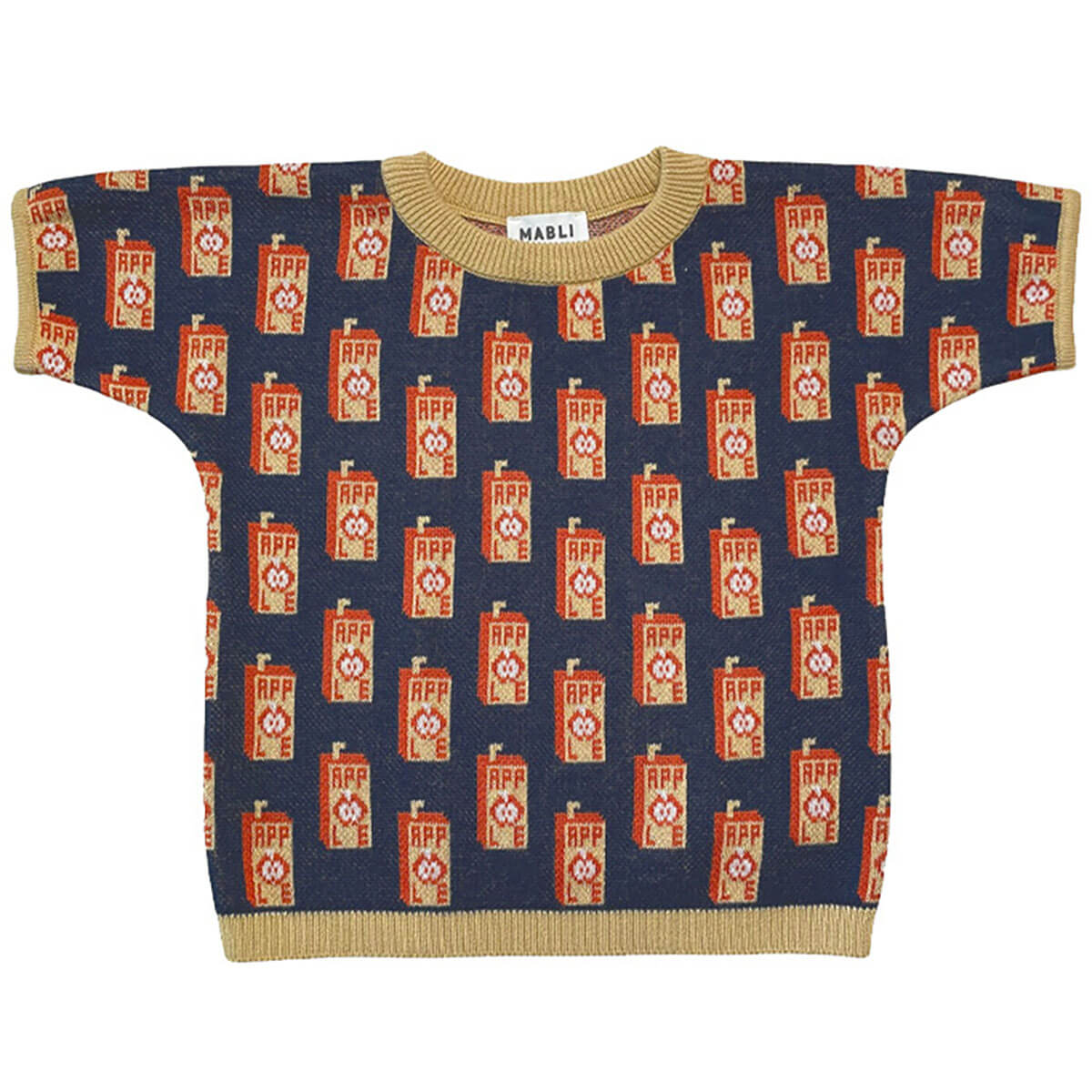 Juice Box Tee in Red Apple by Mabli