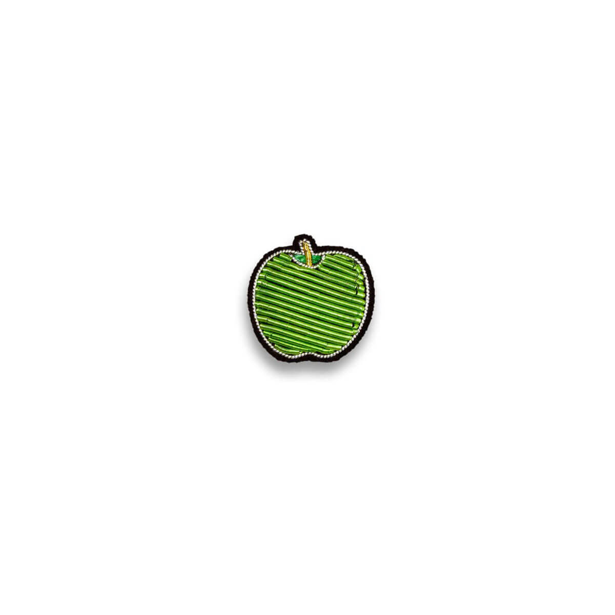 Apple Hand Embroidered Brooch by Macon & Lesquoy