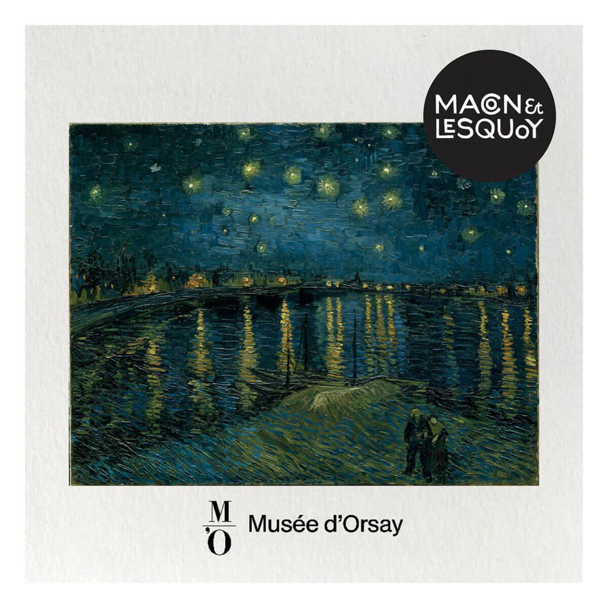 Vincent's Night Hand Embroidered Brooch by Macon & Lesquoy