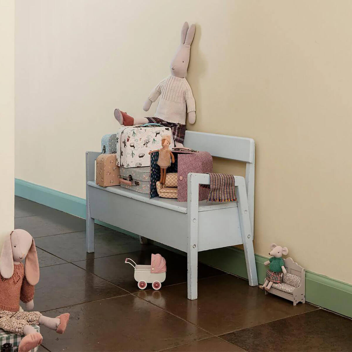 Little Sister Reindeer in a Suitcase by Maileg