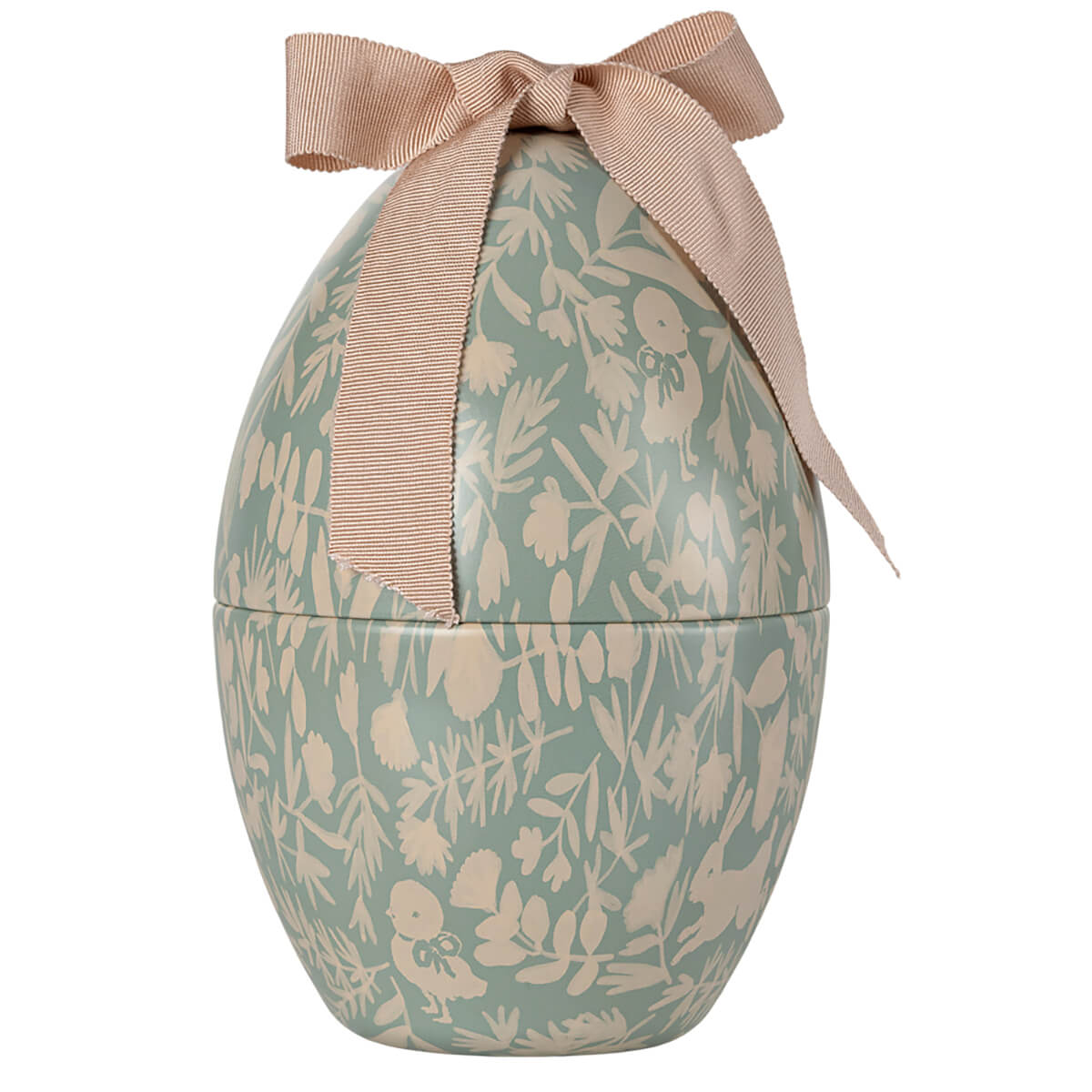 Maileg Easter Egg With Micro Lamb, Small - Dusty Mint