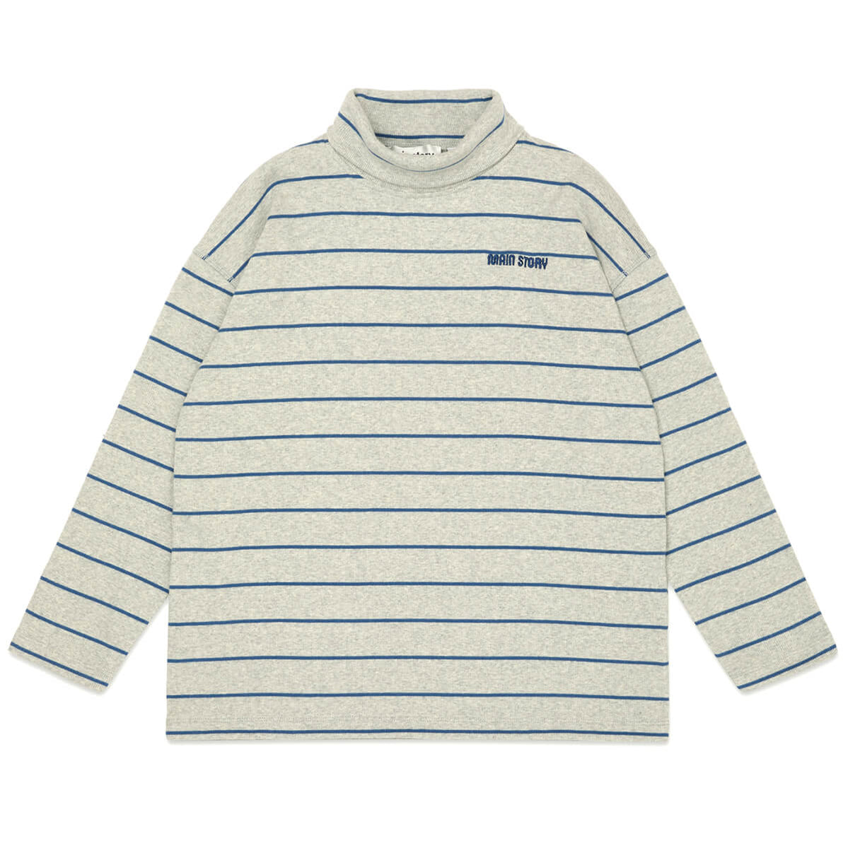 main story Long Tee Grey Melange 8y タグ付き