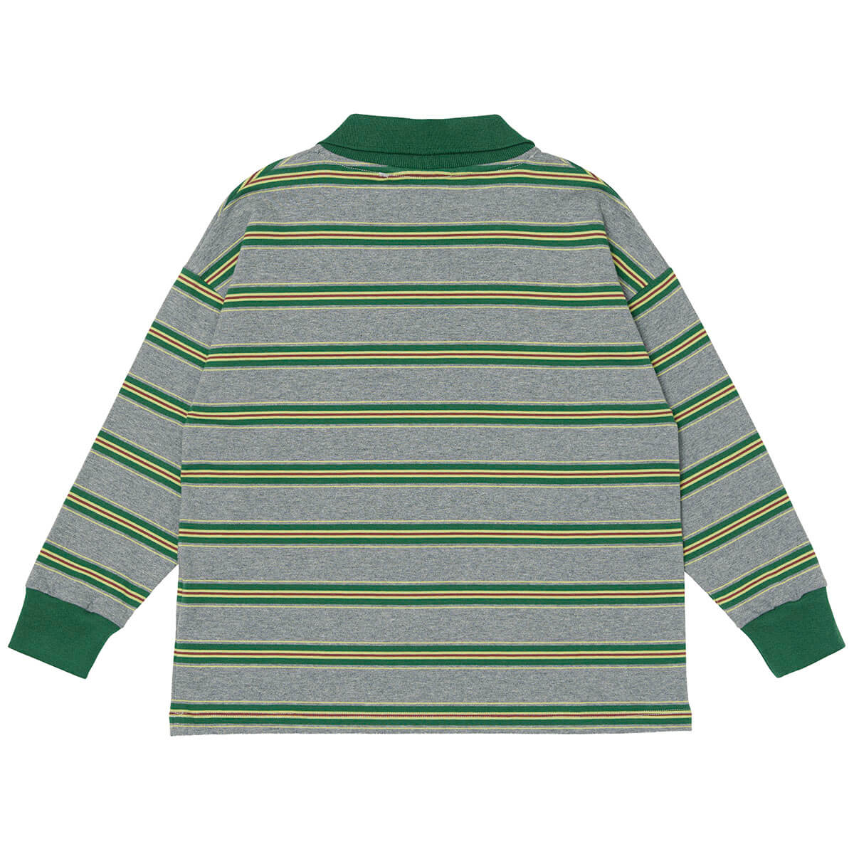 Athletic Top in Grey Melange Stripe by Main Story