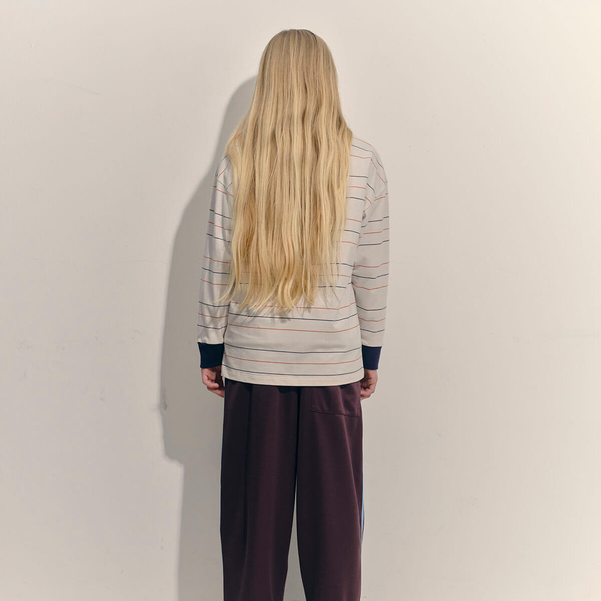 Athletic Top in Pastel Parchment Stripe by Main Story