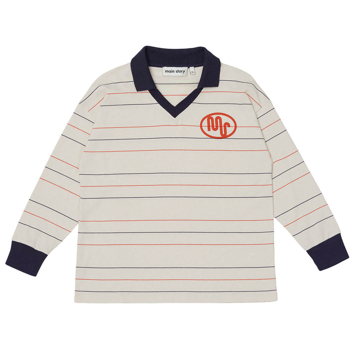 Athletic Top in Pastel Parchment Stripe by Main Story