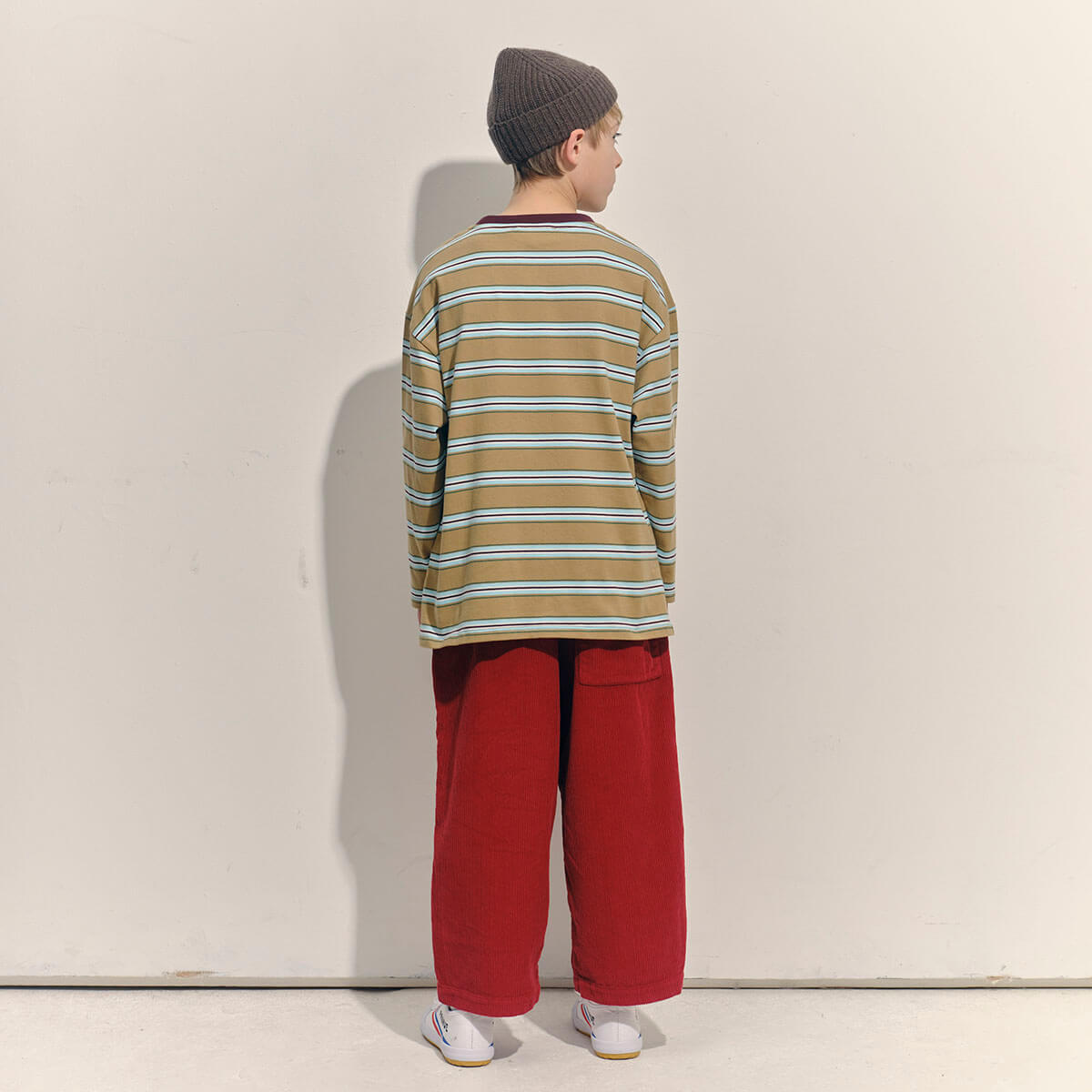 Big Tee in Raincoat Stripe by Main Story