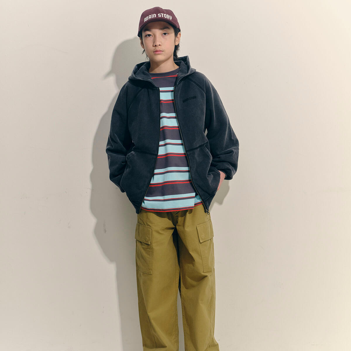 Big Tee in Sporty Stripe by Main Story