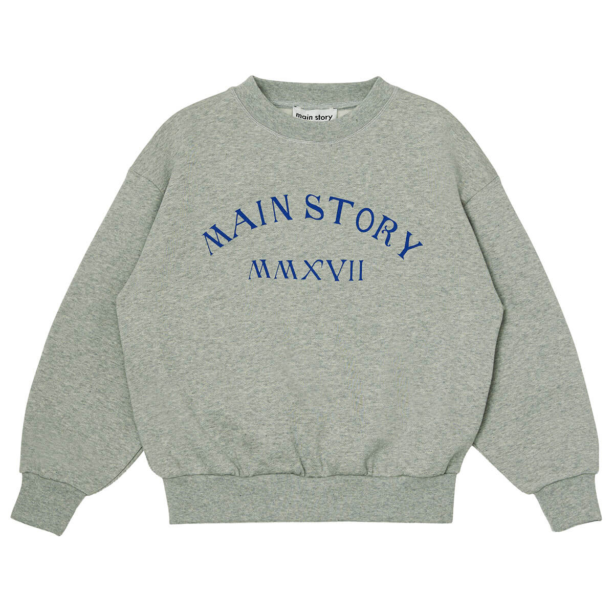 Bubble Sweatshirt in Grey Melange by Main Story