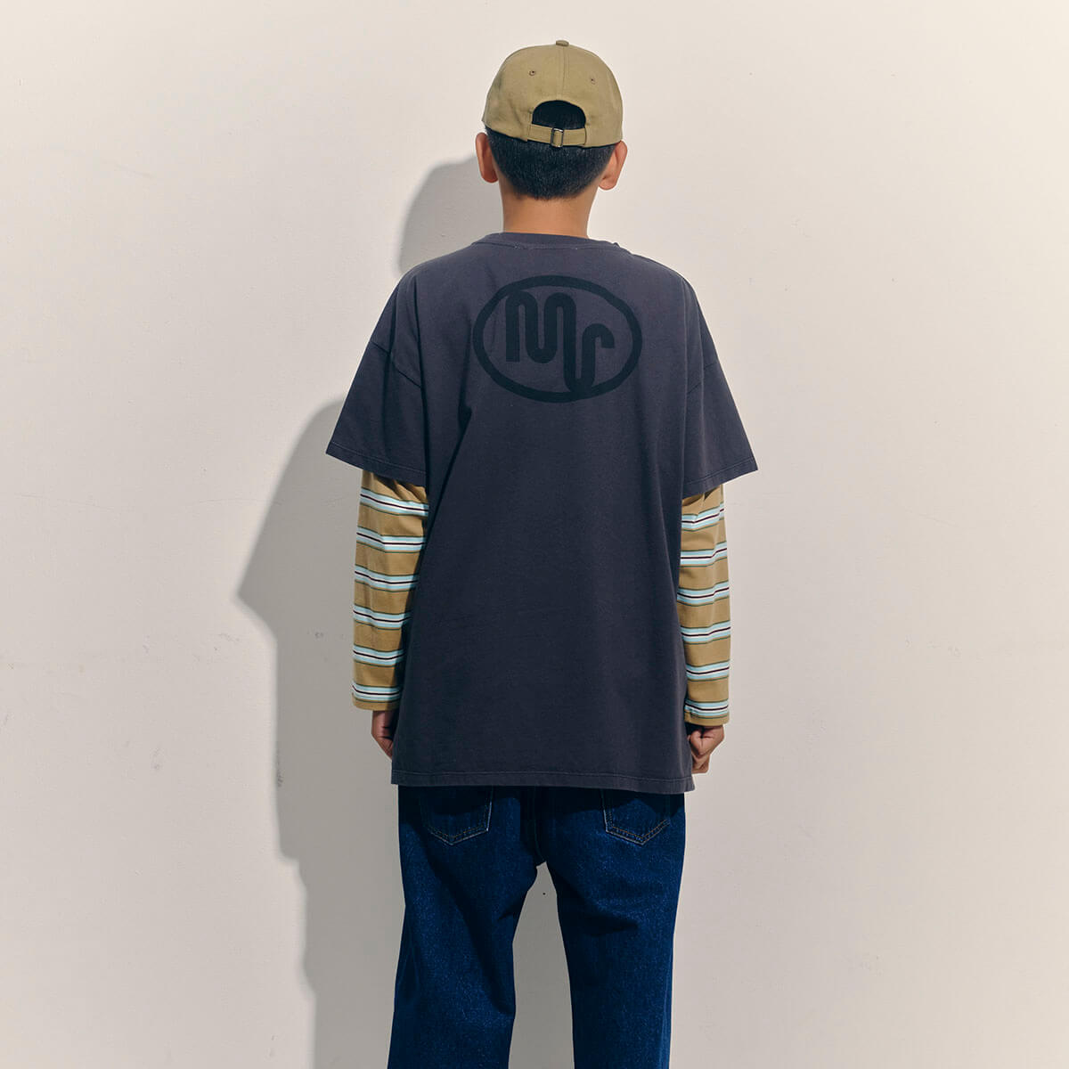 Oversized Tee in Dark Shadow by Main Story