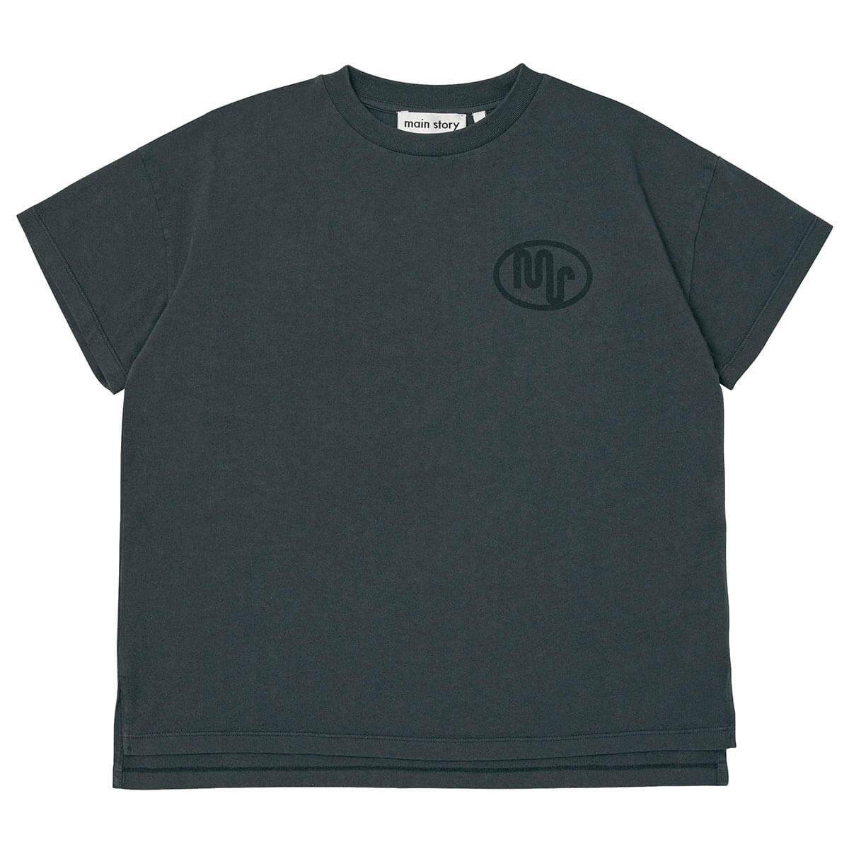 Oversized Tee in Dark Shadow by Main Story