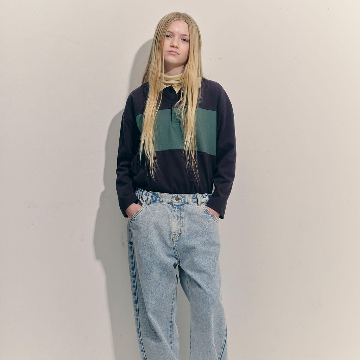 Polo Shirt in Phantom by Main Story