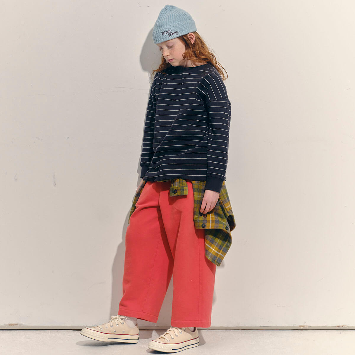 Waffle Tee in Phantom Stripe by Main Story