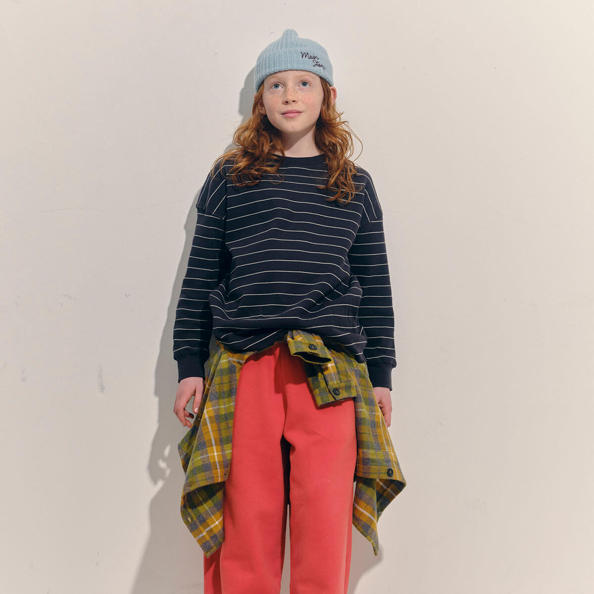 Waffle Tee in Phantom Stripe by Main Story