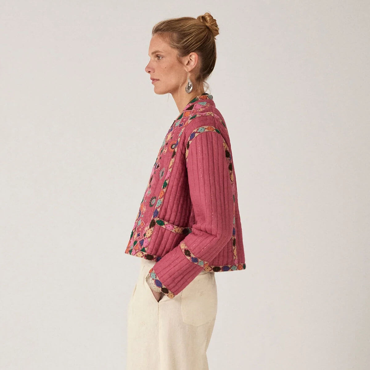 Nisha Jacket in Pink City by Maison Hotel