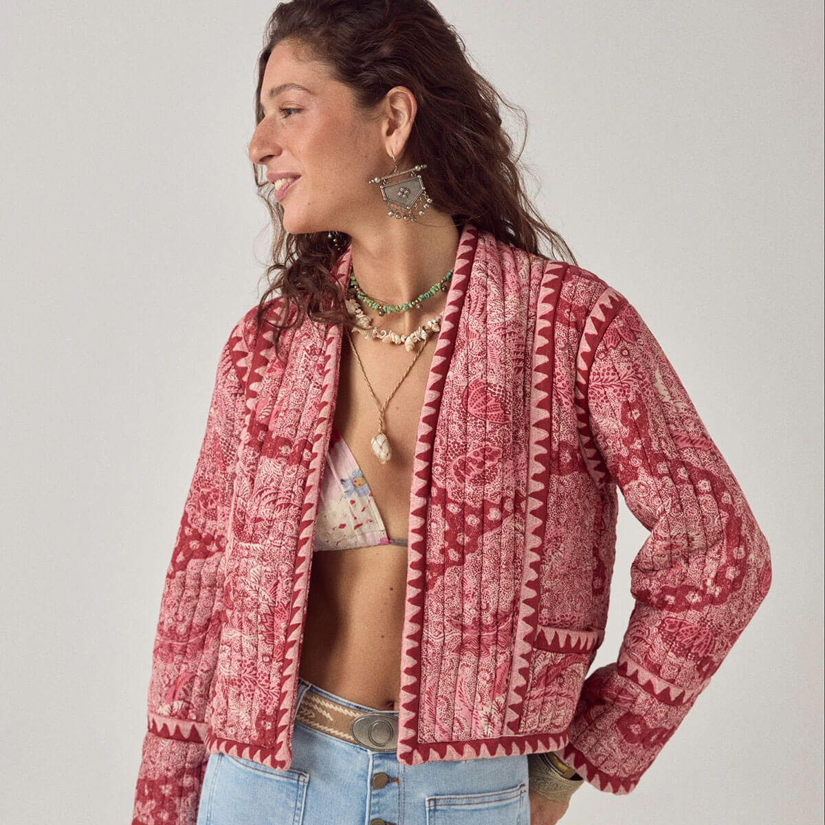 Sujata Jacket in Volcano by Maison Hotel