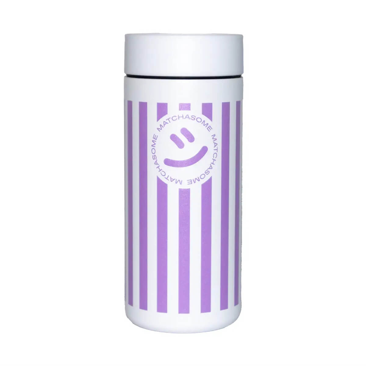 360 Traveler Tumbler 355ml in Purple Stripes by Matchasome x MiiR
