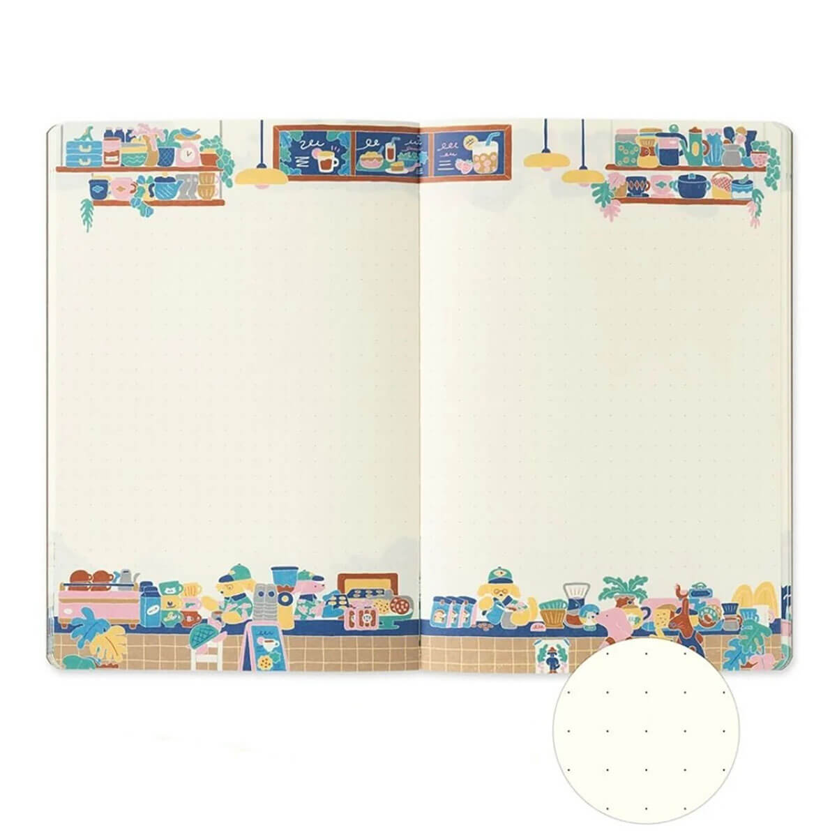Coffee Shop Yuru Log B6 Notebook by Midori