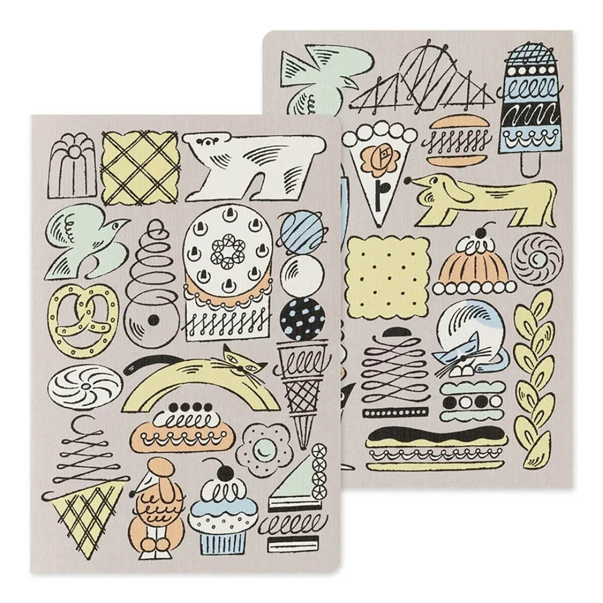 Sweets & Animals Yuru Log B6 Notebook by Midori