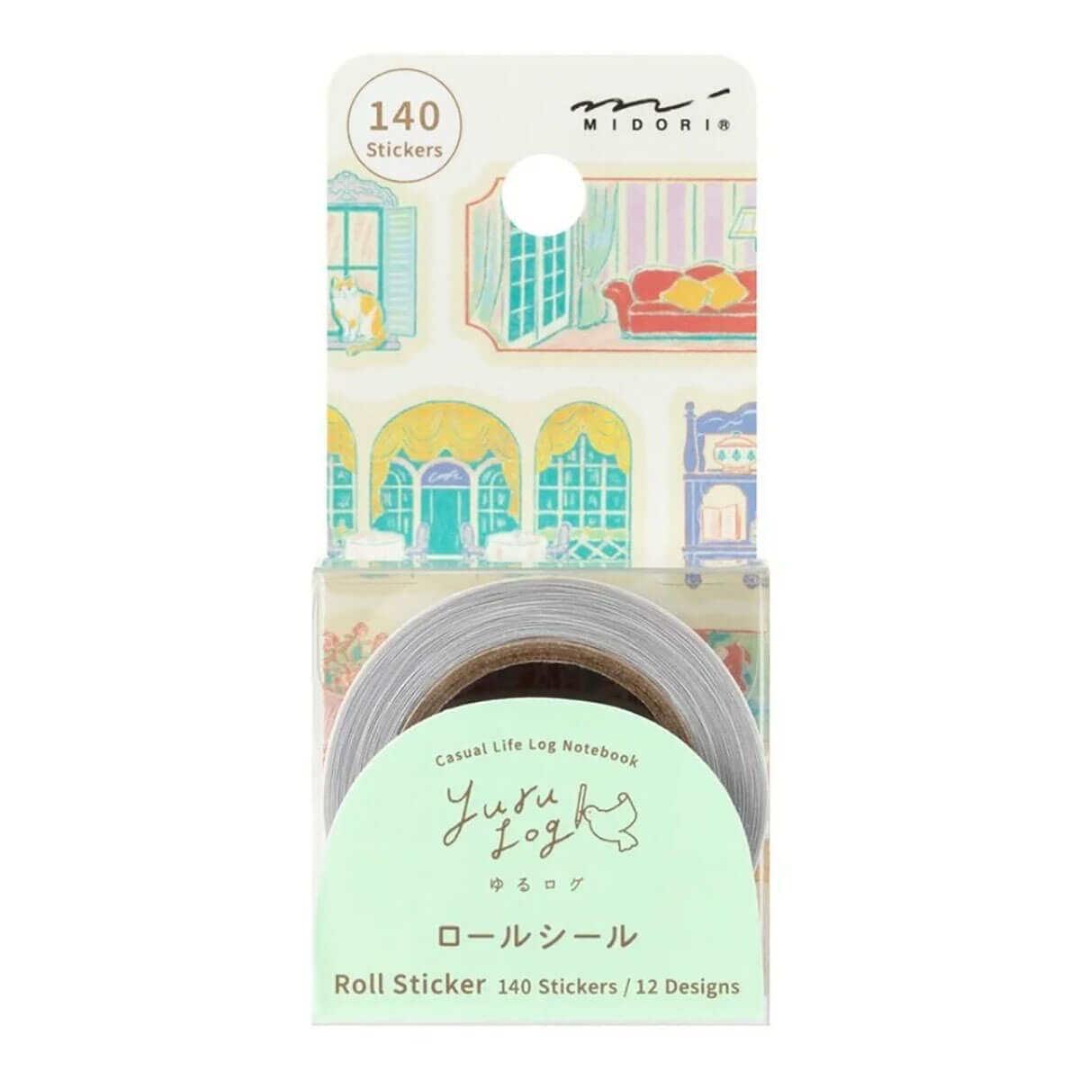Window Views Yuru Log Roll Stickers by Midori