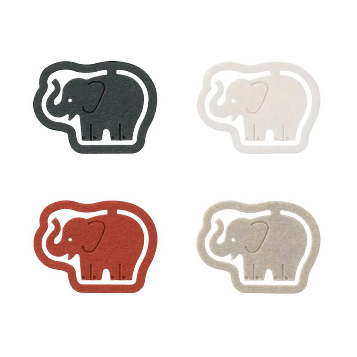 Elephant P-Clip Paperclips by Midori