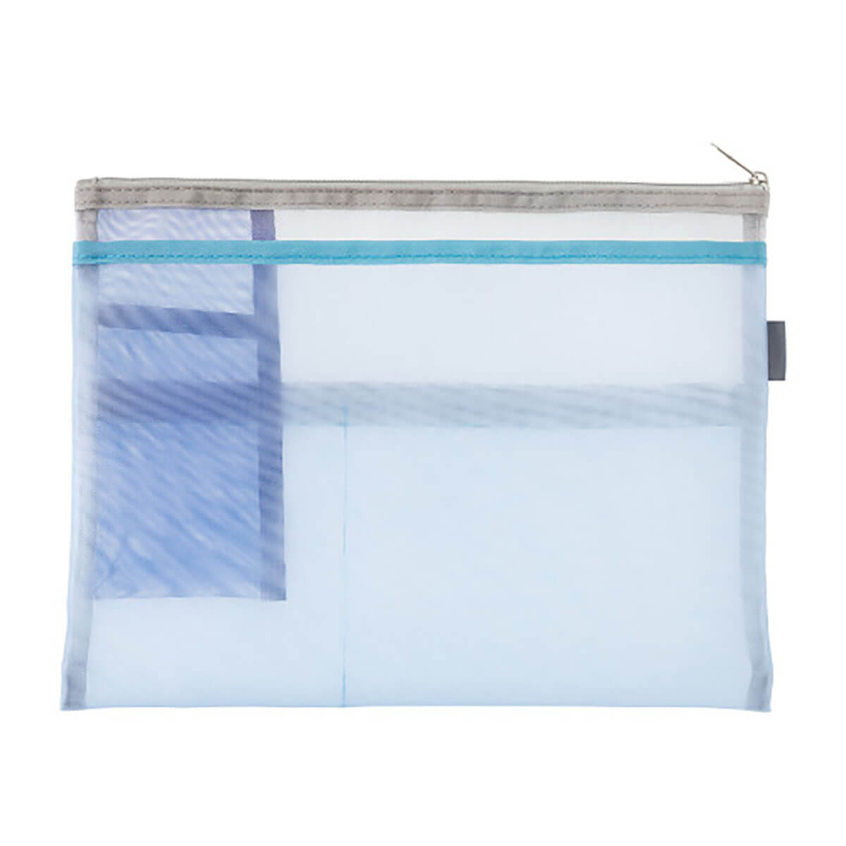 Pen & Tool Mesh Pouch in Light Blue (B5) by Midori