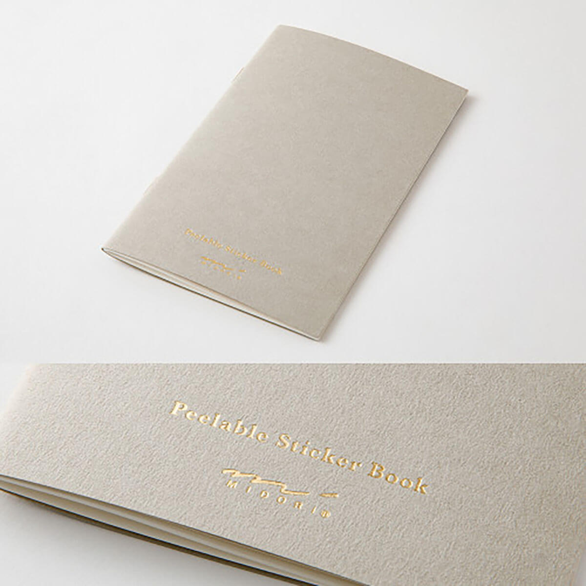 Sticker Book with Pocket in Grey by Midori